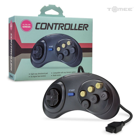 Tomee SEGA Genesis® Controller セガメガドライブ有線 6ボタンコントローラー