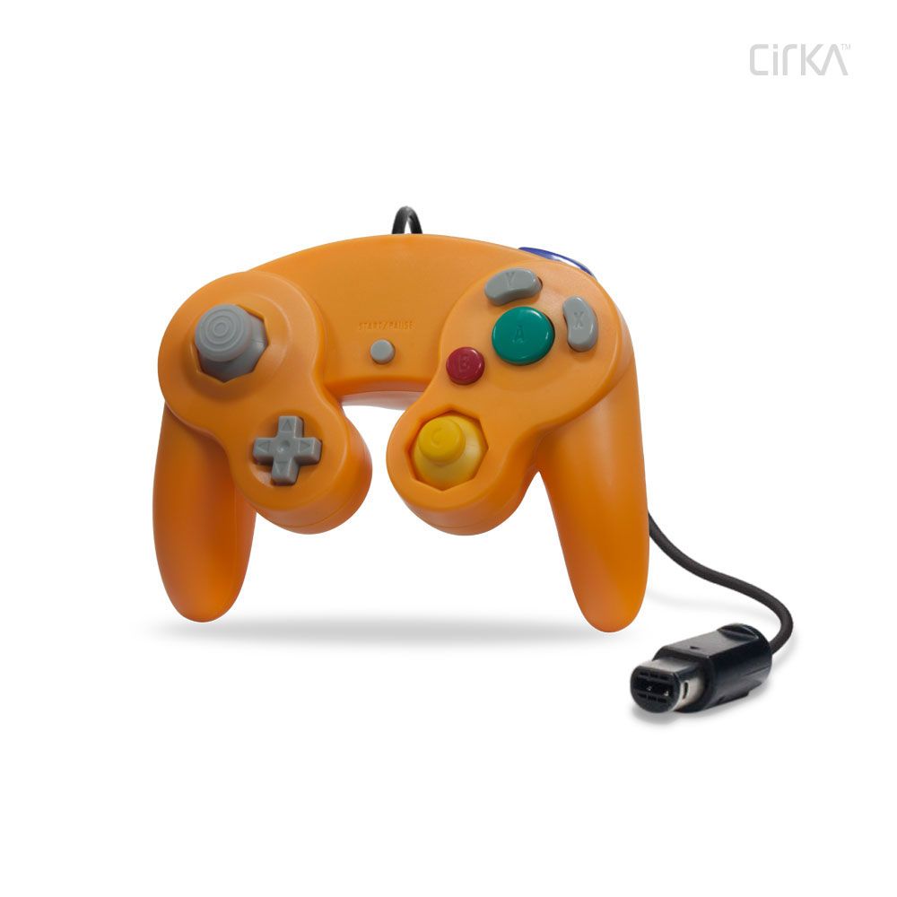 CirKa ゲームキューブ用有線コントローラー (オレンジ) – World Game 