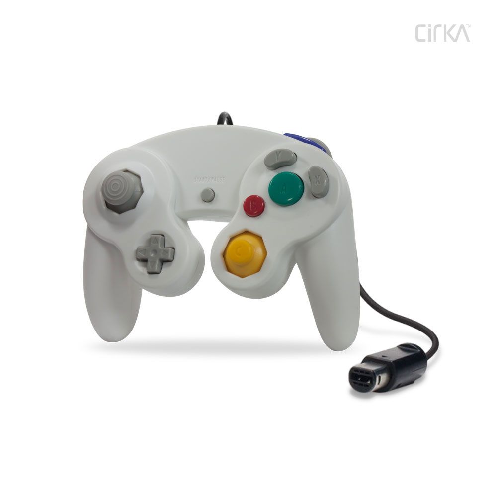 CirKa ゲームキューブ用有線コントローラー (ホワイト) – World Game 