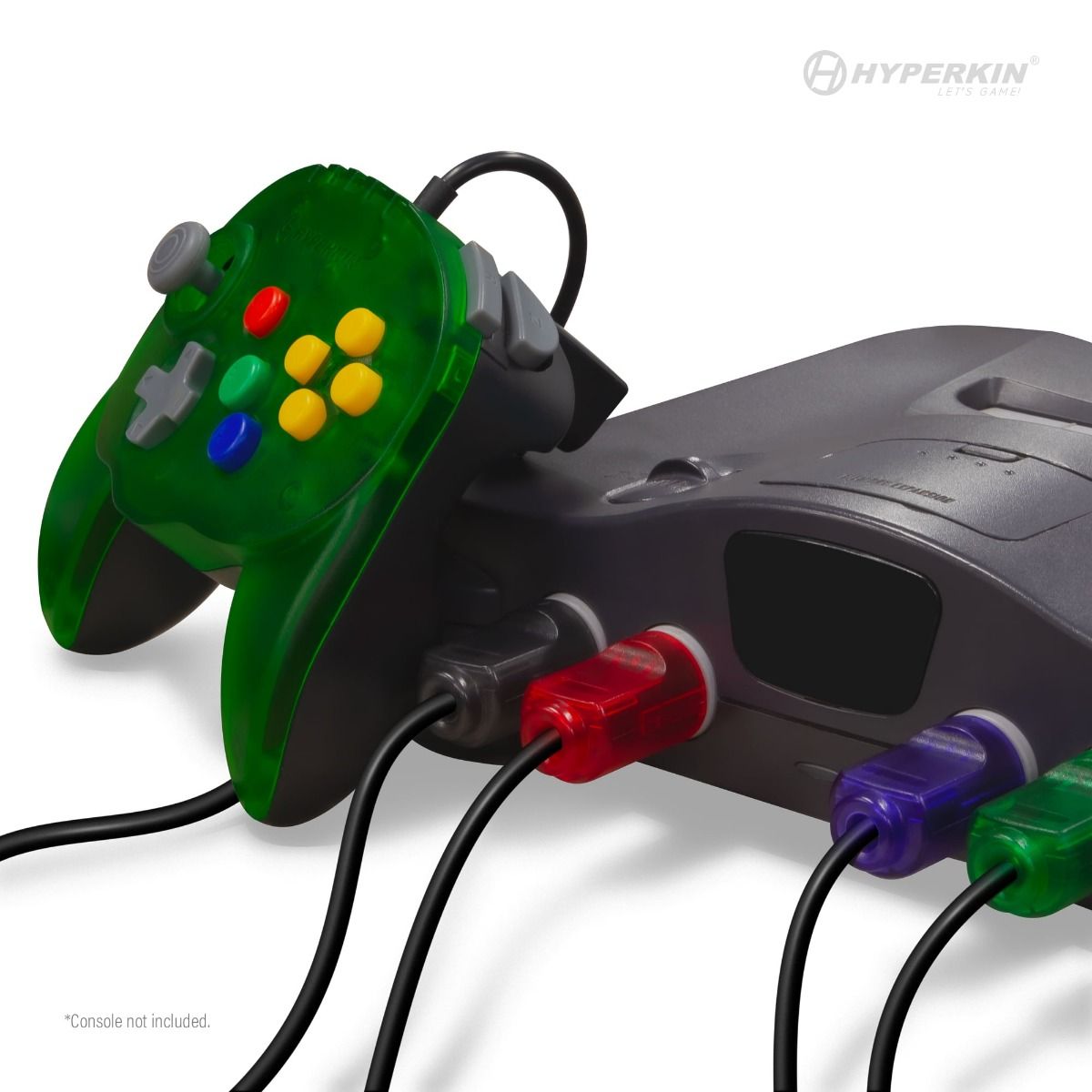 N64® 有線コントローラ オリジナルポート　ハイパキン　フリートアドミラル Hyperkin Fleet Admiral N64 Wired Controller グリーン