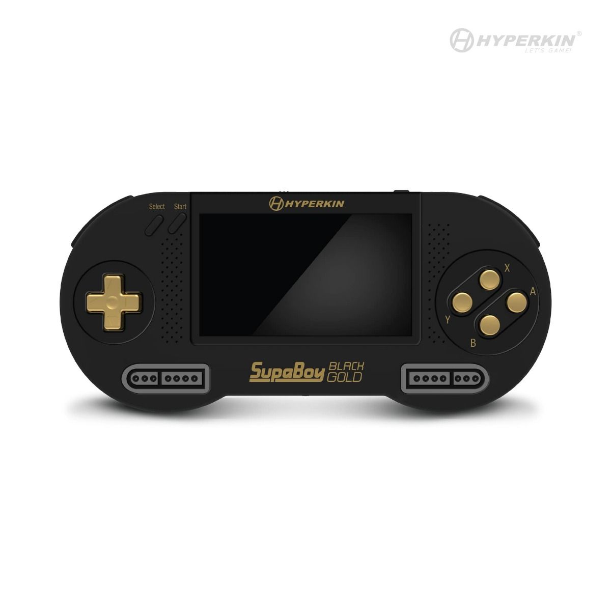 【セット商品】【セットで買うと5％OFFでお得！】HYPERKIN - SUPABOY BlackGold 【USB type-C エディション】と "SCOUT" SFC®/SNES®専用有線コントローラー （グレー）【一部地域除き送料無料】